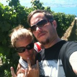 LJ and Paul, from Mojave, at Quail's Gate Winery, BC