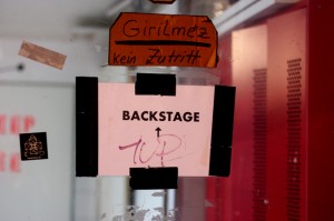Backstage at Festaal Kreuzberg, pic by Mikala Taylor/backstagerider.com