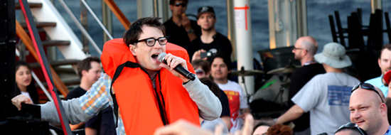 Post image of WEEZER CRUISE Diary – Day 1, Thursday Jan. 19 – “I’M ON A BOAT!!!”